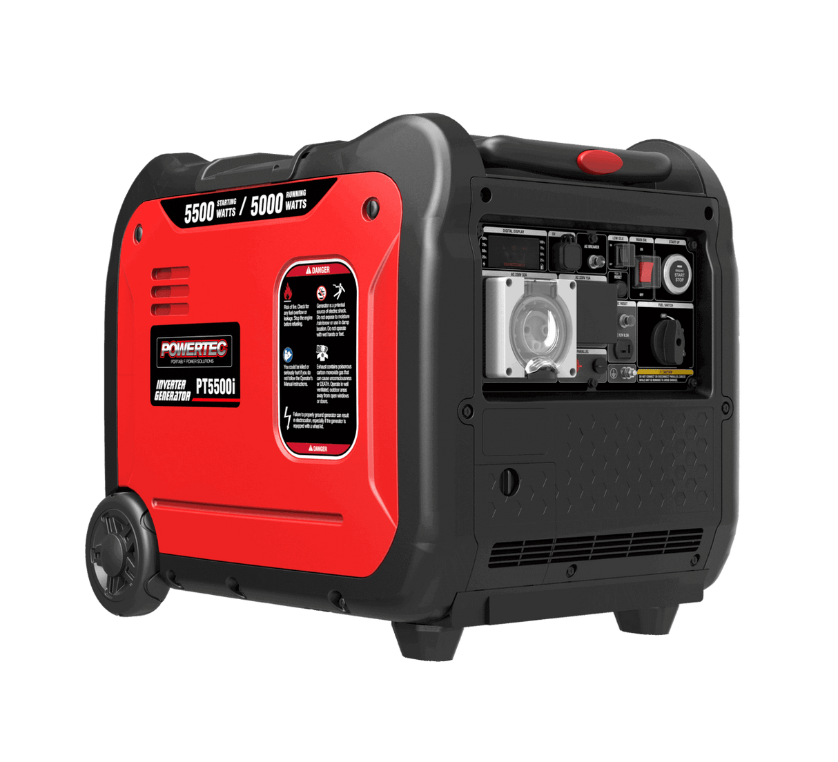 Powertec PT5500i Inverter Generator - 5500W Max Power