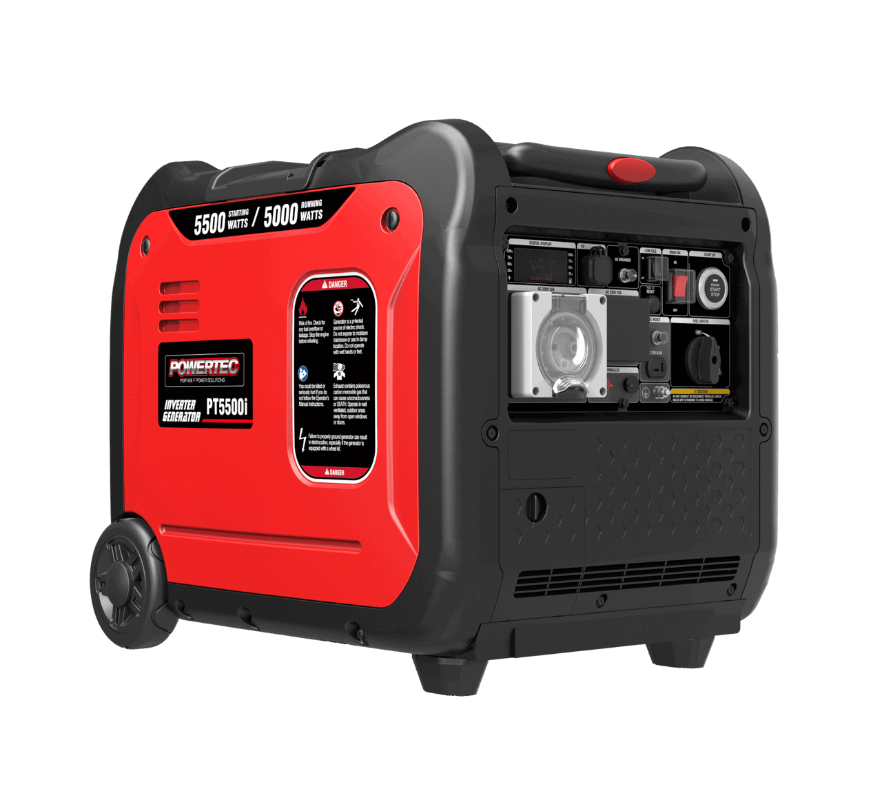 Powertec PT5500i Inverter Generator - 5500W Max Power