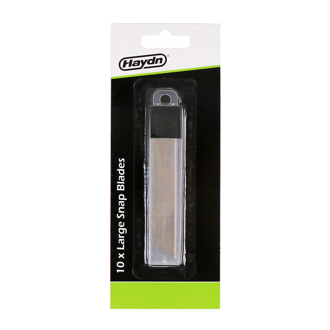 10 Pack Large Replacement Snap Blades For Utility Knives - 18mm