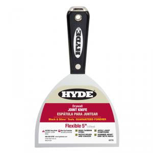125mm Hyde Black & Silver Flexible Carbon Joint Knife With Hammer Head