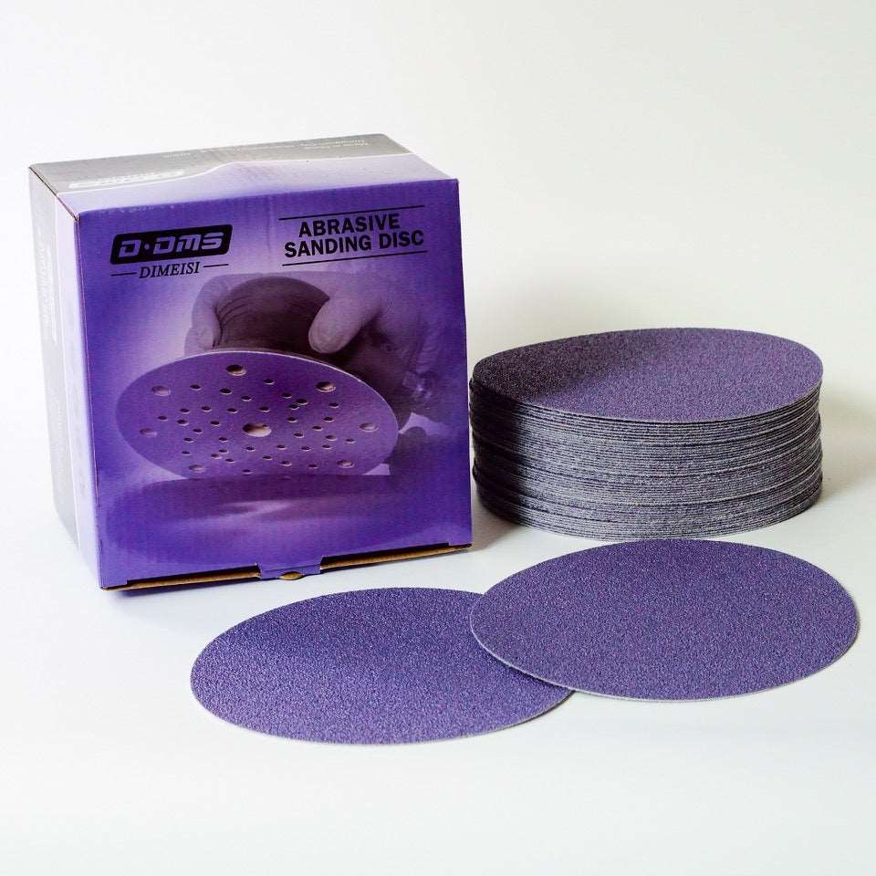 Hanko 320G No-Hole Film Backed Sanding Discs - Hook & Loop, 100/Box, Grit 100