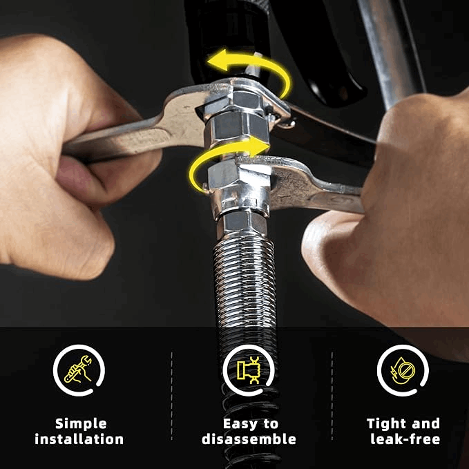 Inokraft 15m Airless Spray Hose, 3300 PSI Rated - Includes 1/4" Joiner