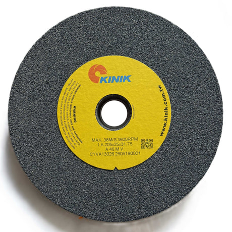 205mm x 38mm Grey Aluminum Oxide GP Grinding Wheel - Multi Bore