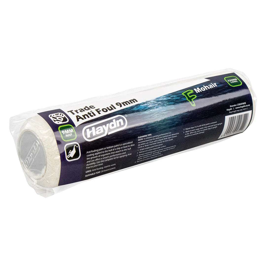 Haydn Trade Series Mohair Antifoul Roller Sleeves - 9mm Smooth Finish