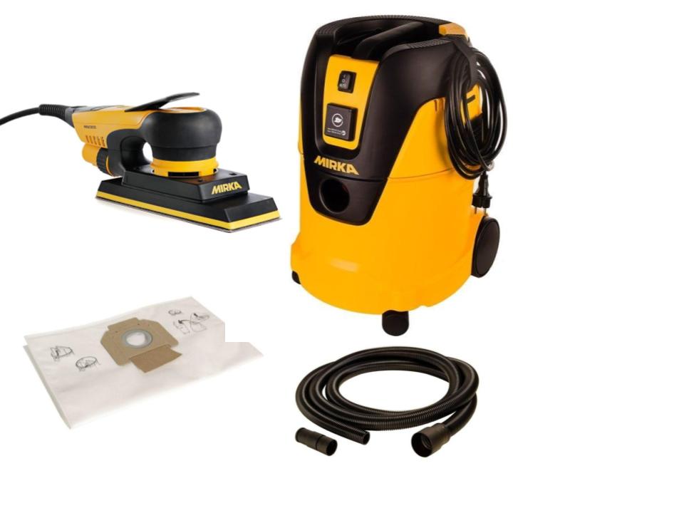 Mirka Dustless Deos 383CV Sander And Vacuum Combos - 3 Options