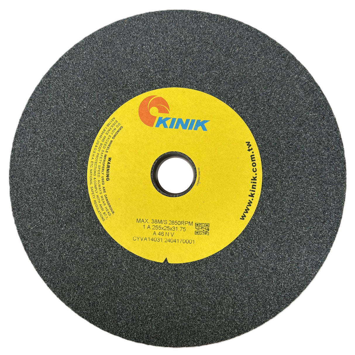 255mm x 32mm Grey Aluminum Oxide GP Grinding Wheel - Multi Bore
