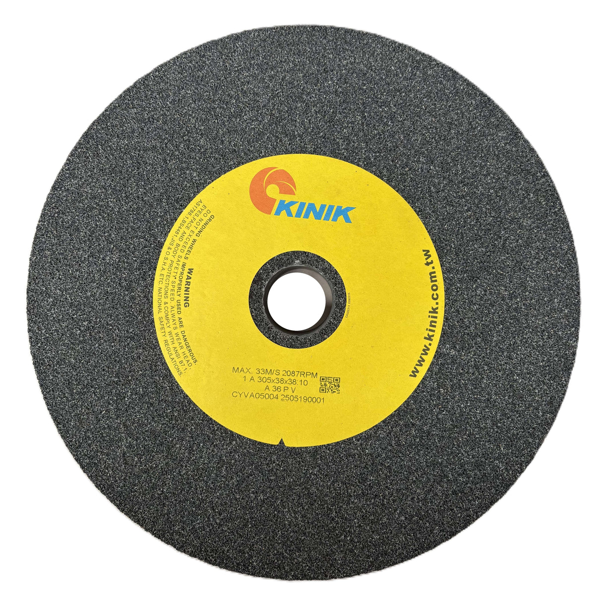 455mm x 50mm x 50.8mm Grey Aluminum Oxide GP Grinding Wheel - Multi Bore