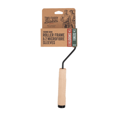 Two Fussy Blokes 100mm Mini Roller Handle Set - Includes 2 Mini Sleeves
