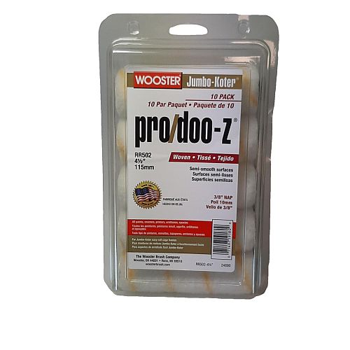 115mm x 10mm Wooster Jumbo-Koter Pro Doo-z Mini Roller Sleeves - 10 Pack