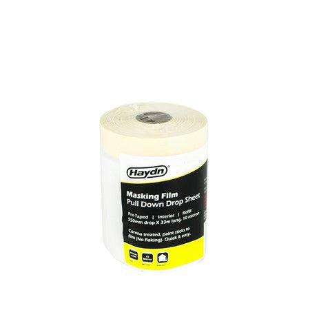 550mm x 33m Haydn Pre-taped Interior Masking Film