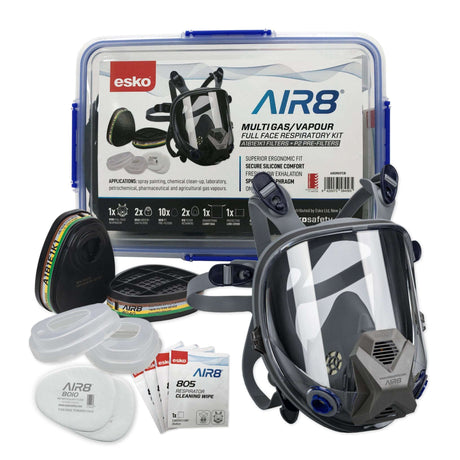 Multigas / Vapour Esko AIR8 Full Face Respiratory Kit