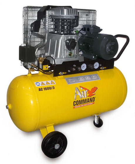 Air Command 3HP Belt Drive Compressor 100L Tank, AC1600/3