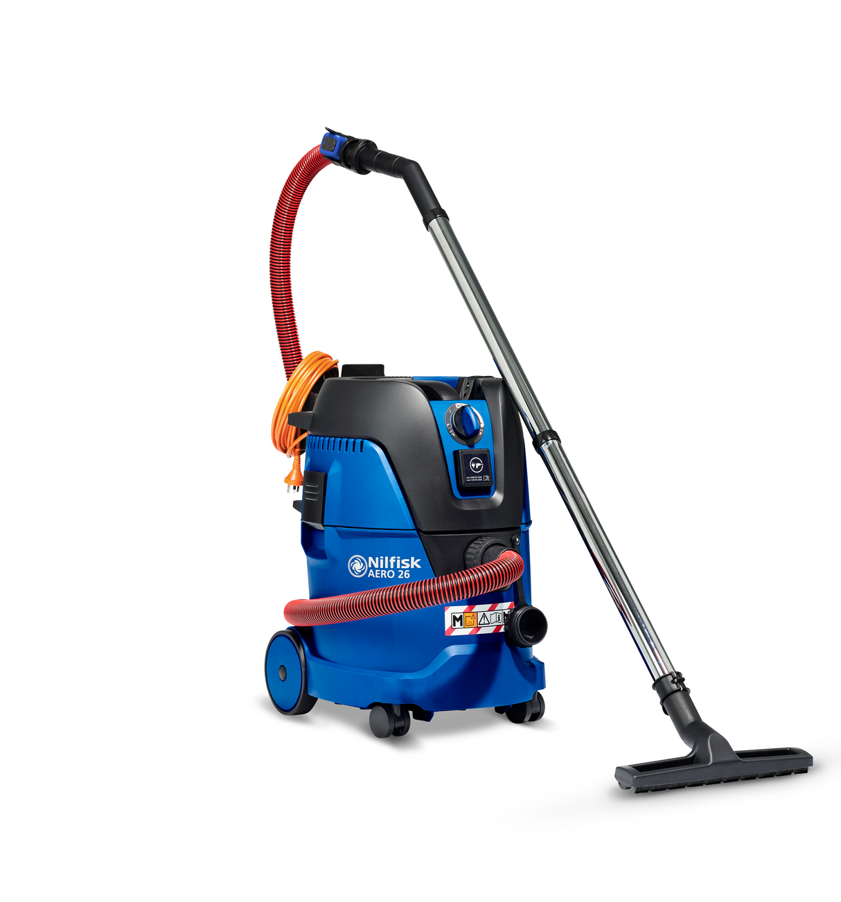 Nilfisk M Class AERO 26-W2M PC, Compact Wet And Dry Vacuum With Bluetooth Tool Connectivity