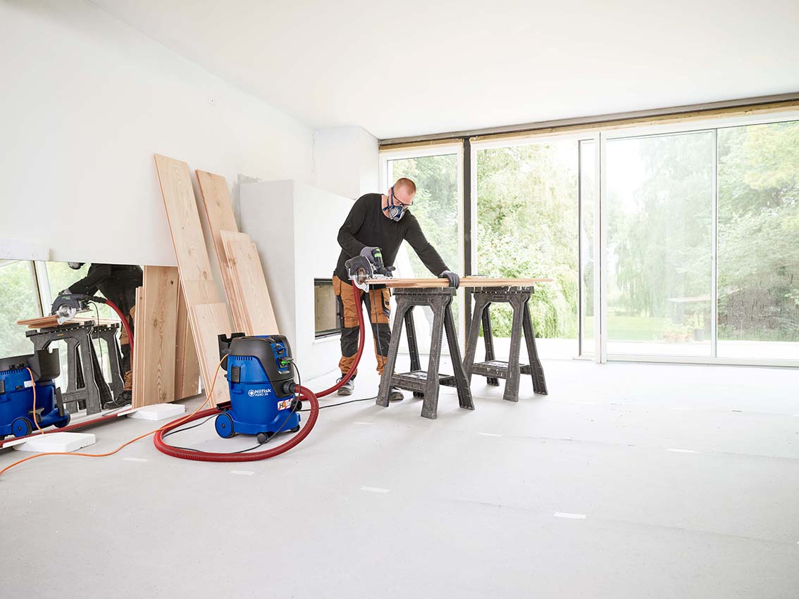 Nilfisk AERO H Class Certified - An Industry First In Compact Safety Dust Extractors - With Bluetooth Tool Connectivity