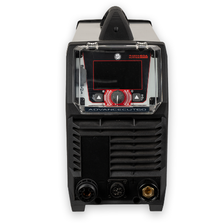 Welder machine with digital display on a white background