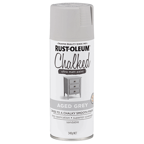 Rust-Oleum Chalked Spray Paint, 340g - Aged Grey