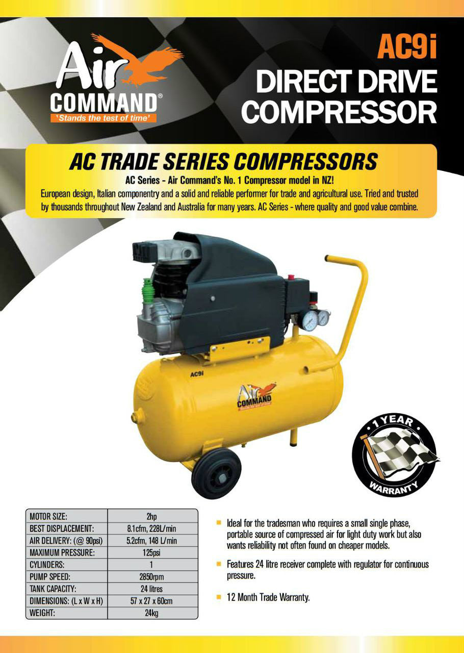 Air Command 2HP Direct Drive Compressor, AC9i  Brochure