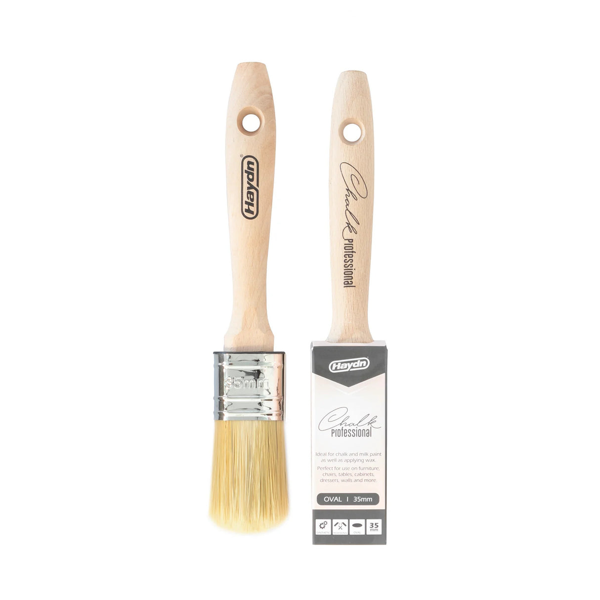 Haydn Chalk Brushes - Professional Brushes For Producing A Textured, Vintage Finish