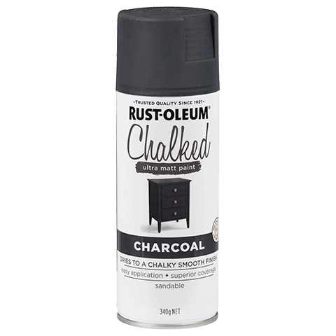 Rust-Oleum Chalked Spray Paint, 340g - Charcoal
