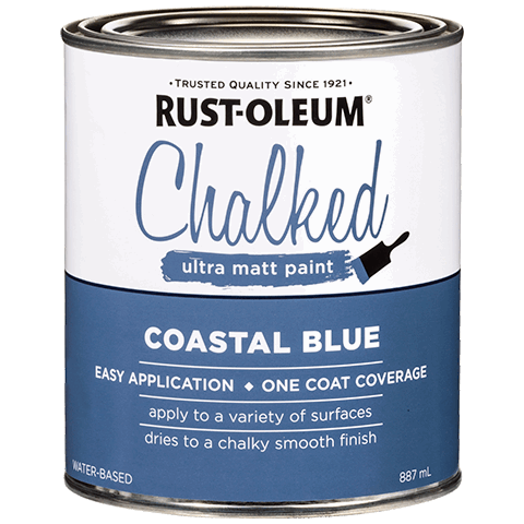Rust-Oleum Chalked Ultra Matt Paint Coastal Blue