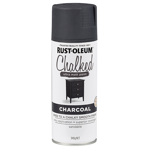 Rust-Oleum Chalked Spray Paint, 340g - Charcoal