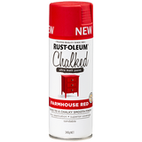 Rust-Oleum Chalked Spray Paint, 340g - Farmhouse Red