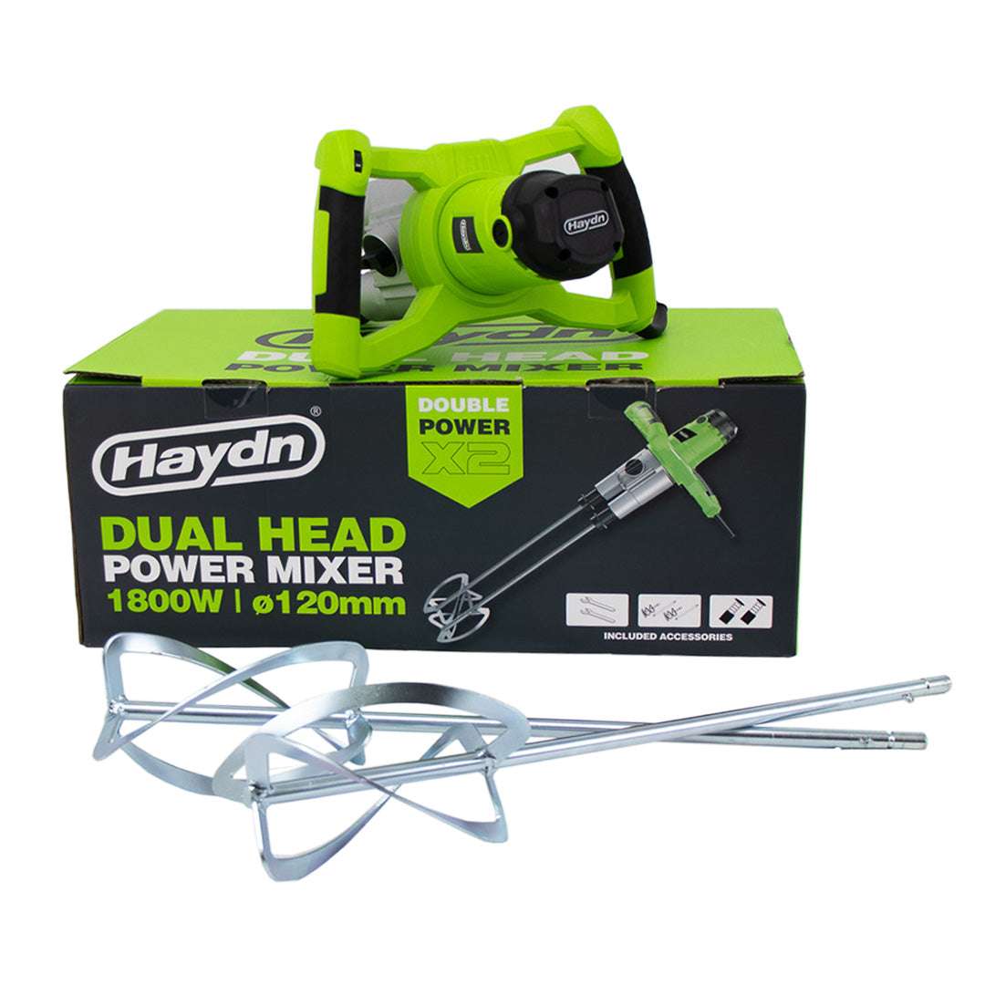 Haydn 1800W Dual Head Power Mixer - 2 Paddles Are Better Than 1!