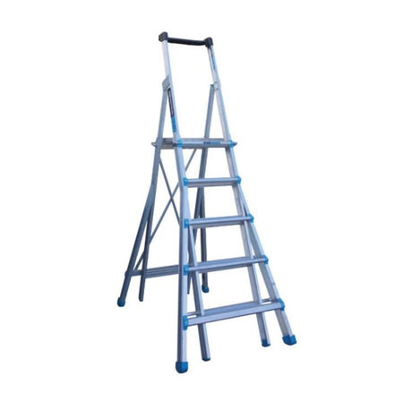 Adjustable 5 - 9 Step Trade Series Telescopic Platform Ladders