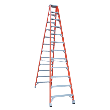 Pro Series Industrial Fibreglass Double Sided Step Ladder