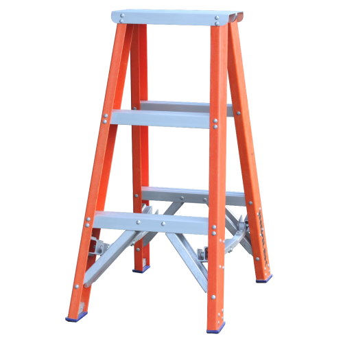 Pro Series Industrial Fibreglass Double Sided Step Ladder
