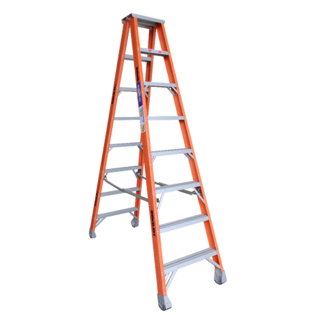 Pro Series Industrial Fibreglass Double Sided Step Ladder