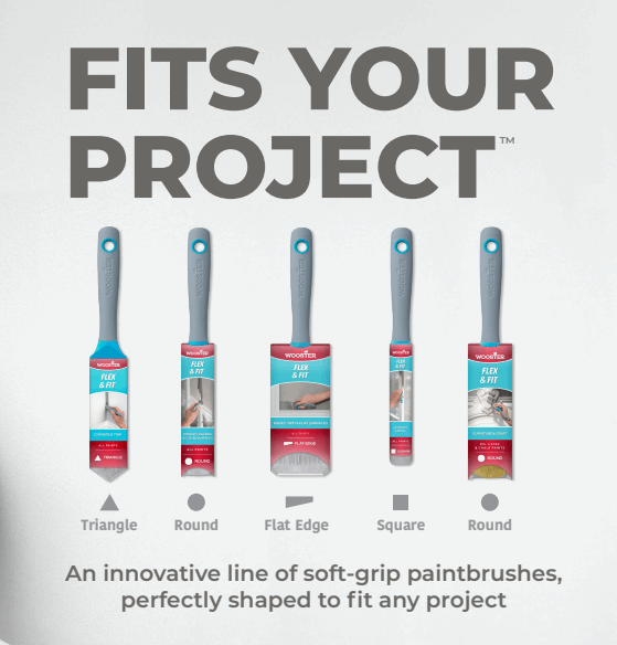 Wooster Flex & Fit - Flexible Trim And Finishing Brushes