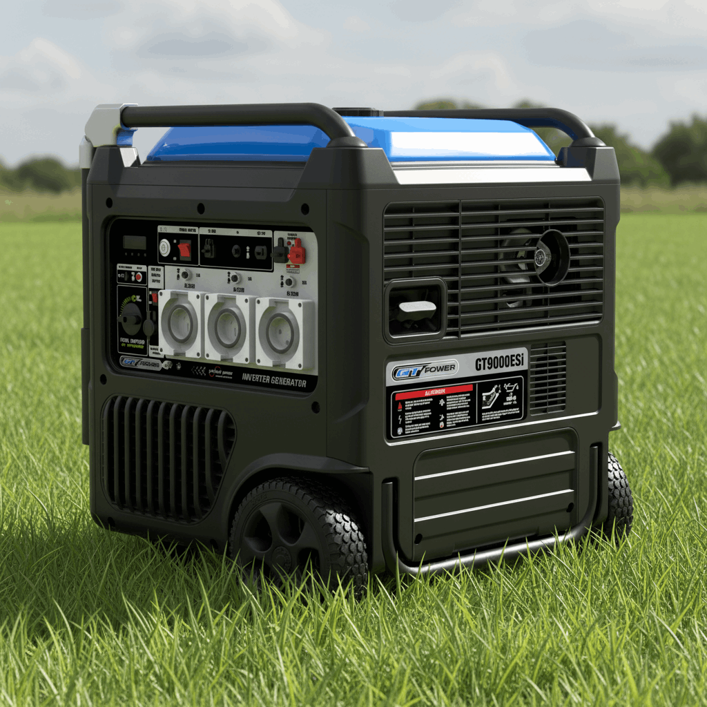 GT Power 9000W Electric Start Silenced Inverter Generator - Setting The Standard For Back Up Power
