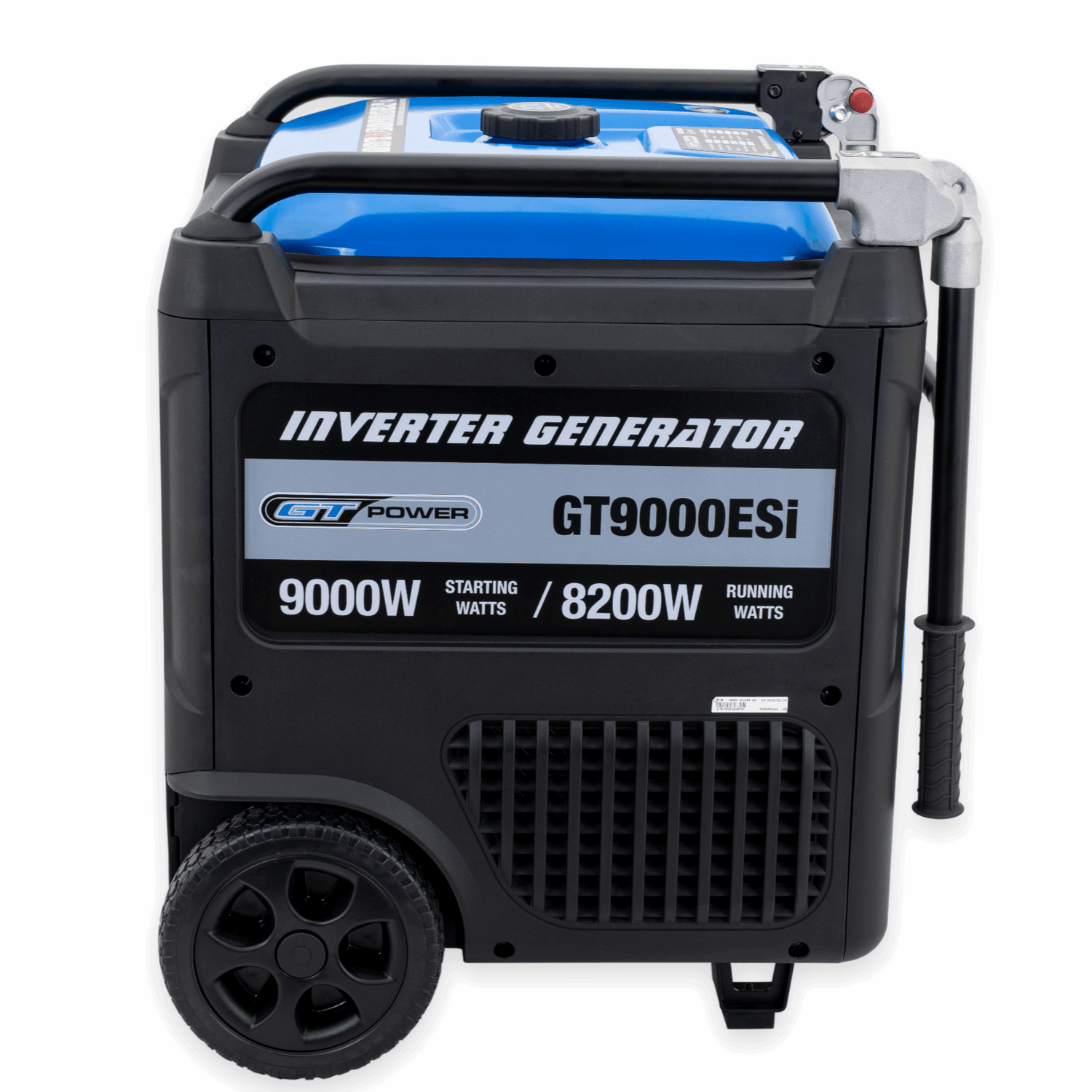 Inverter generator on a white background