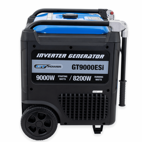 Inverter generator on a white background