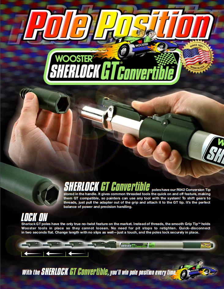 Wooster Sherlock GT Tip Conversion Brochure