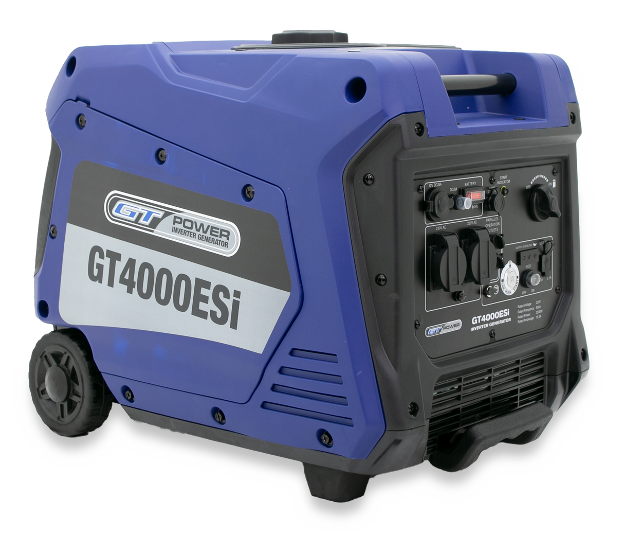 GT Power 4000W Silenced Inverter Generator - INCLUDES FREE STORAGE COVER