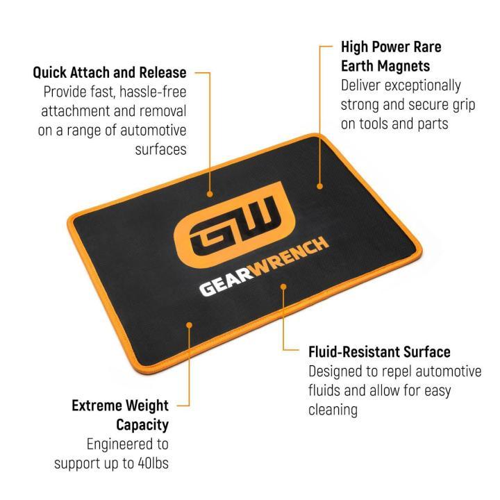 GearWrench High Strength Magnetic Tool Mats - 250mm x 200mm