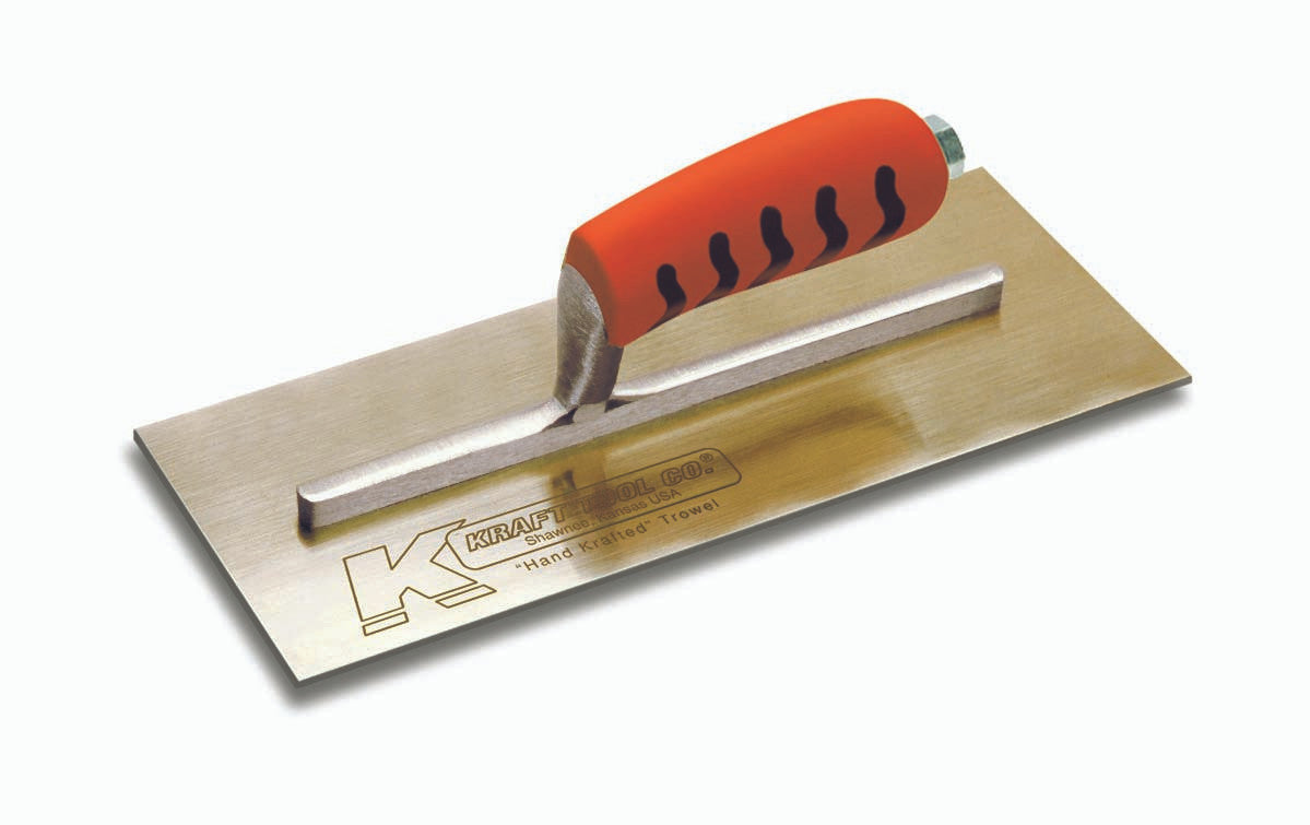 Kraft 11" x 4.5" Golden Stainless Steel Trowel