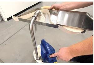 PowerFill 3.5 Pro loads plaster into finishing tools quicker