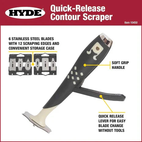 Hyde Contour Scraper (12 different blades in 1 tool)
