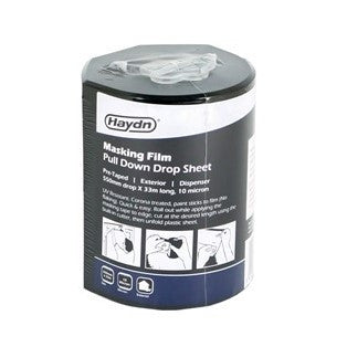 Haydn 550mm x 33m, Pre-taped Exterior Masking Film With Dispenser
