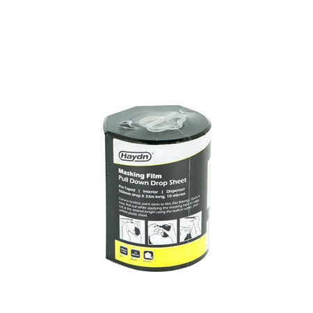 Haydn Pre-taped Interior Masking Film 550mm x 33m With Dispenser