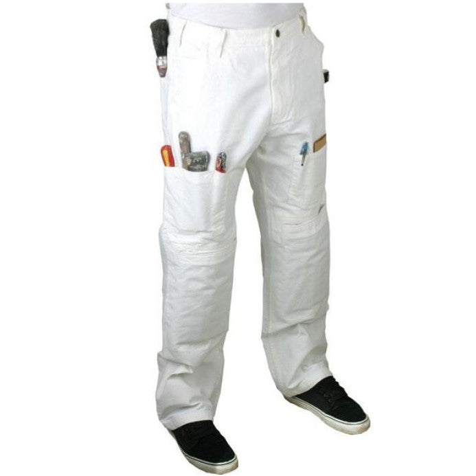 Heavy Duty White Painters Pants