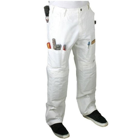 Heavy Duty White Painters Pants