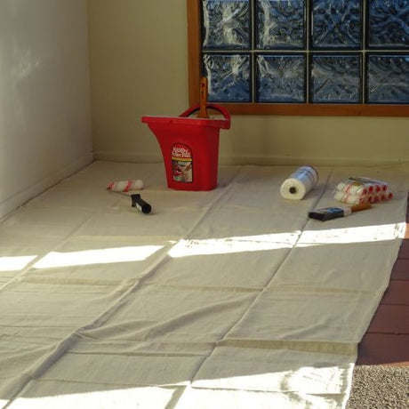 Almax Heavy Duty Canvas Drop Cloth Unfolded