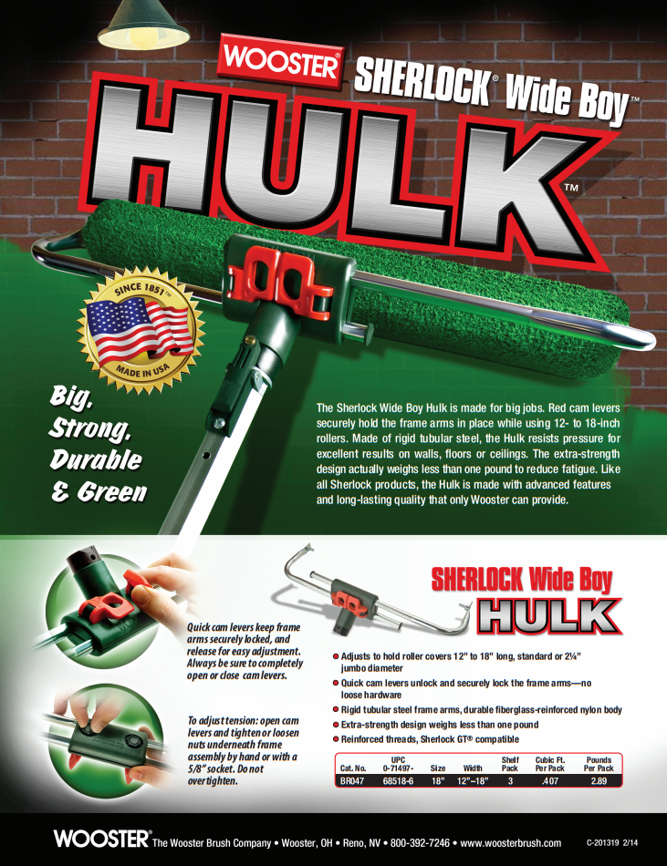 Wooster Hulk Wide Boy Brochure