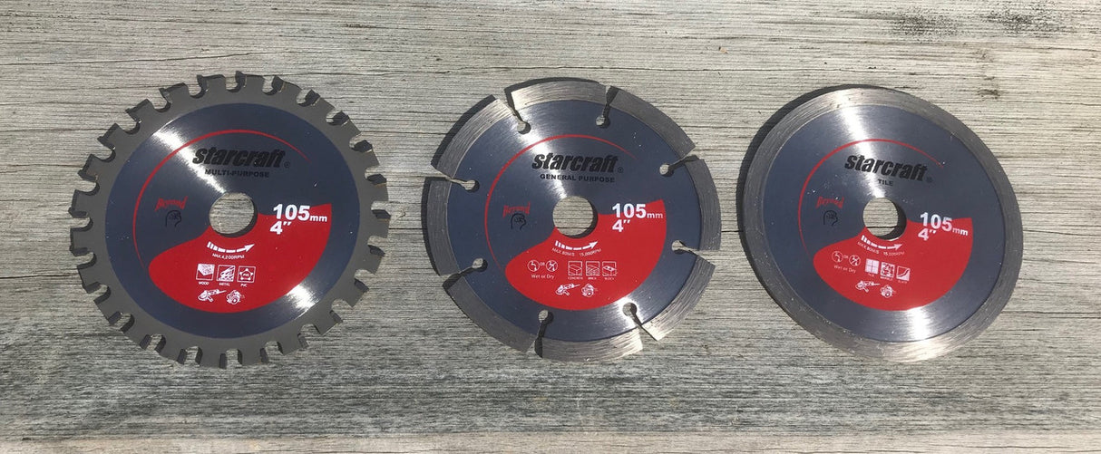 Starcraft 105mm Multi Pack Diamond and TCT Blades