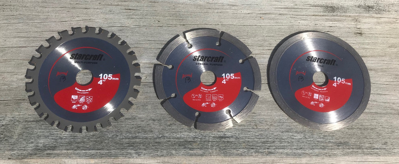 Starcraft 105mm Multi Pack Diamond and TCT Blades