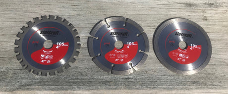 Starcraft 105mm Multi Pack Diamond and TCT Blades
